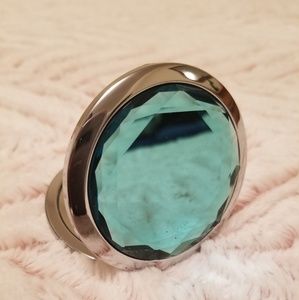 AQUAMARINE JEWEL POCKET MIRROR